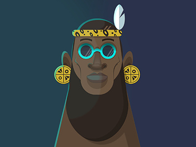 Long Live The Chief african illustration print vector