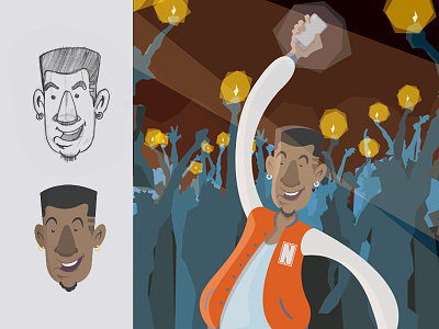 Character Design: The Life Of The Party character design flat illustration vector illustration