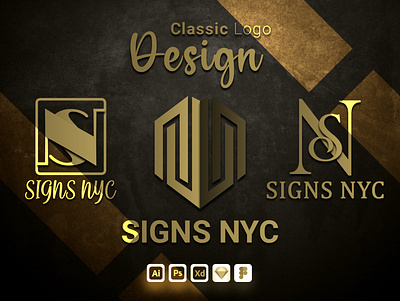 Classic Logo Design branding design graphic design illustration logo typography ui ux vector