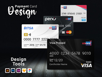 Payment Card Design branding design graphic design illustration typography ui ux vector