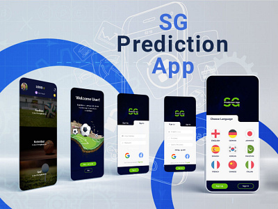 SG Prediction APP Design graphic design ui