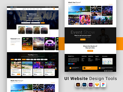 Website for Event Show graphic design logo ui