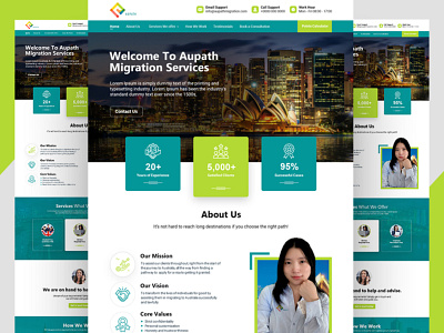 Website Design for Aupath Immigration