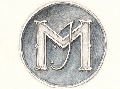 My Monogram editorial illustration hand lettering illustration lettering monogram traditional illustration