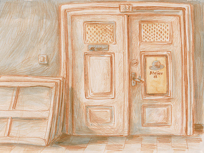 Door #1 editorial illustration illustration traditional illustration