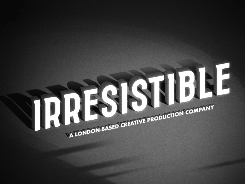 Irresistible Logotype detective noir film noir logotype retro vintage