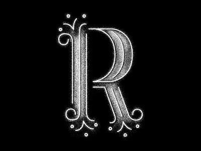 R-Practice illustration letter typography