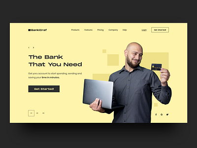 Banking Landing Page Hero Section app concept banking banking app banking dashboard banking website bankingapp design landing page landing page design minimalist ui ui ux design ui desgin website website design