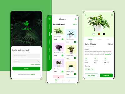 Plant e-commerce mobile app