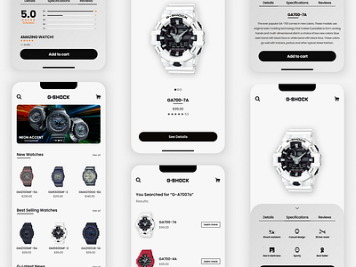G-Shock e commerce Mobile App Design Face-lift 🤙