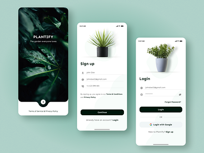 PLANTIFY - A Plant Shopping App Interface by Priyanka on Dribbble