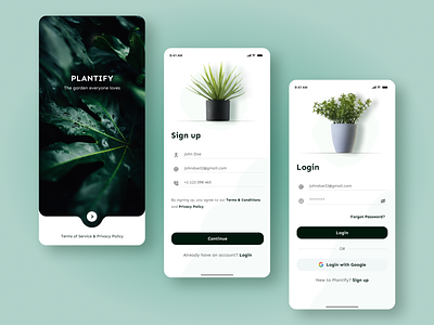 PLANTIFY - A Plant Shopping App Interface