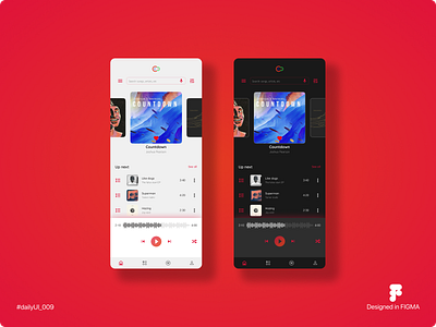 #009 Music app #dailyui challenge dailyui design figma graphic design ui