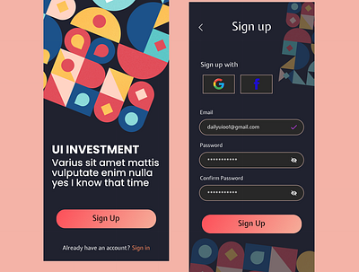 Sing up dailyui sign up