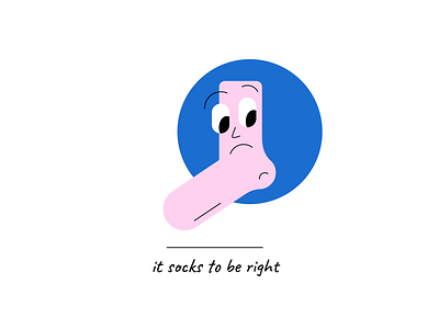 Sock life branding character design graphic design humor illustration socks vector