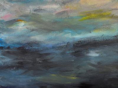 Evening seascape design fine art painting seascape