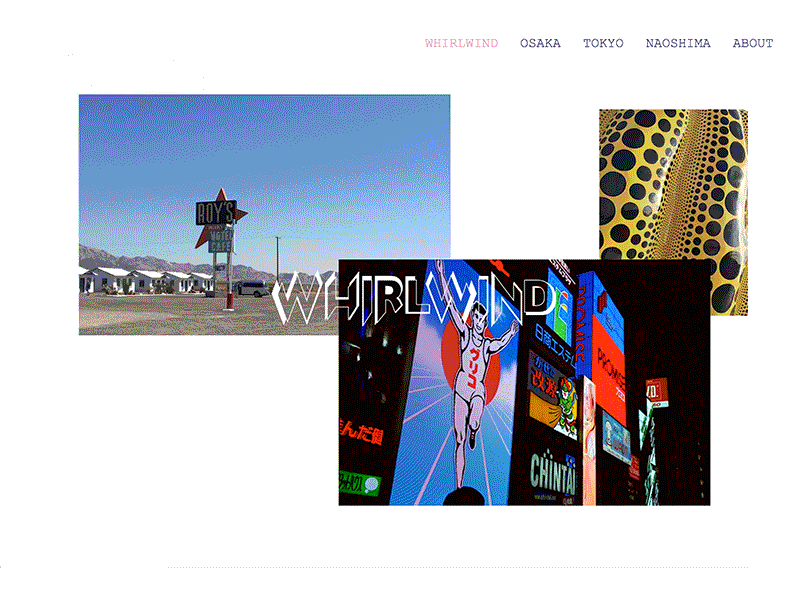 whirlwind blog css animation travel