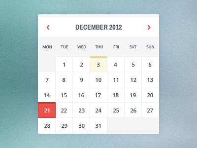 Almighty Calendar calendar clean metro ui ux