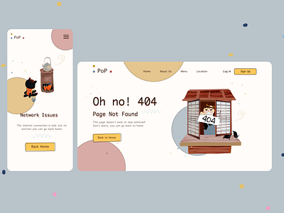 404 Pages UI Design Concept