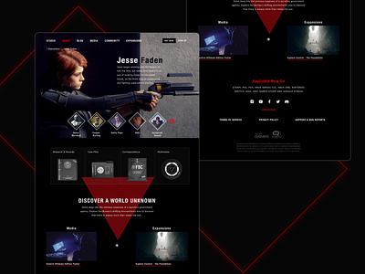 CONTROL | Website Design Concept about about page control control game dark theme games playstation redesign concept steam ui ui design video game web design website design xbox