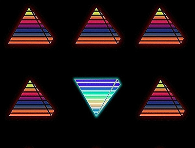 Triangles illustration logo motion graphics ui vapor vector