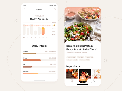 Keto App Design app diet keto ketogenic recipes vegan