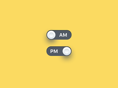 Pm/Am Time Toggle Button