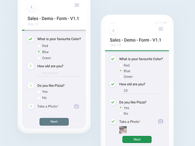 Survey One Step Disabled & Second Step Pages for Task Manager