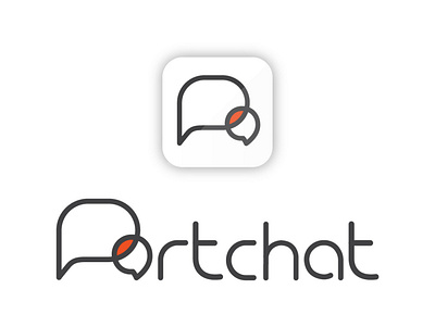 "Portchat" sosyal medya için logo tasarımı branding graphic design illustration logo