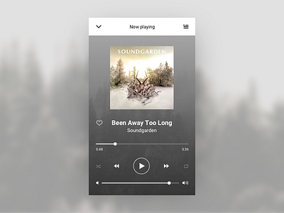 Music Player Concept app flat minimal music music player player ui ui design visual