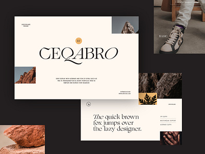 RF Ceqabro Serif Display with Bonus Free Font + Extra