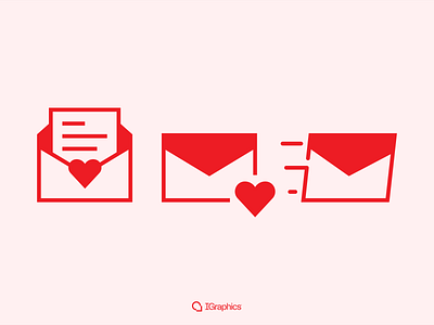 Love Letter Icons branding design icons iconsset ui vector