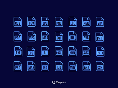 Files Icon Set branding design icons iconsset ui vector