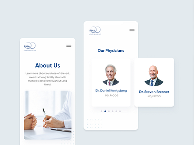 RMA Long Island IVF Branding & Website Redesign 3d animation app branding design figma graphic design illustration logo strategy ui vector web web design webflow