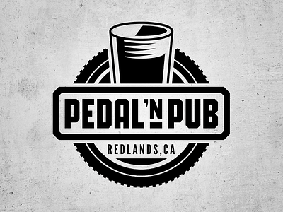 Pedal N Pub beer bike logo pedal pub