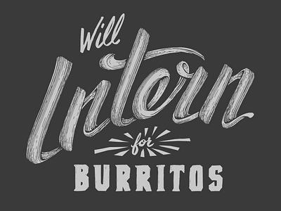 Will Intern apparel intern lettering t shirt