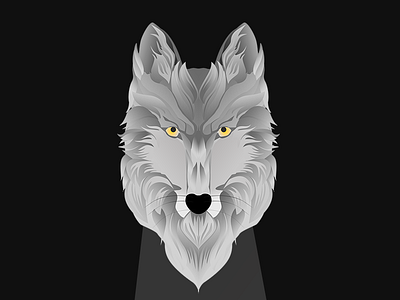 Wolf illustration [Animals Theme] - Gradient style amazon animal attack evil forest jungle king wolf