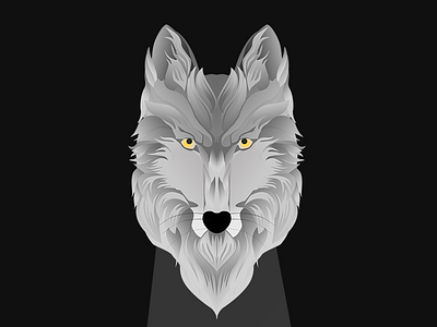 Wolf illustration [Animals Theme] - Gradient style