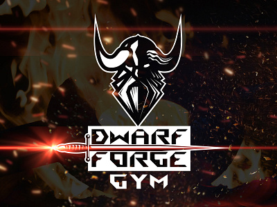 Dwarf Forge Gym Logo design dwarf forge graphic design logo logotype