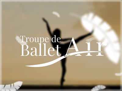 Troupe de Ballet AIR Logo air ballet design graphic design light logo logotype
