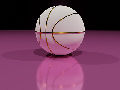Dribbble ball 3d graphic design logo