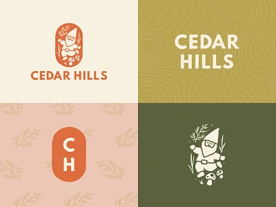 Cedar Hills Apartments - Branding & Identity apartment identity apartment logo apartment website branding gnome gnome illustration gnome logo identity illustration lgoo logo logo design portland property property management seattle agency seattle property management ui website design wes anderson