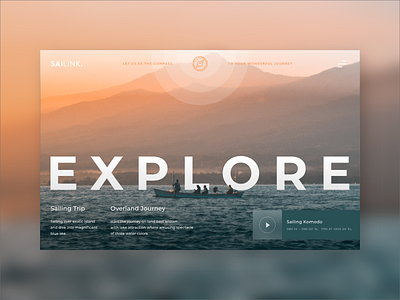 Daily UI #02 — Sailink Web Concept