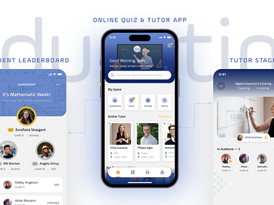 Edu-Tech App Concept educational figma mobile app design product design tech ui ux