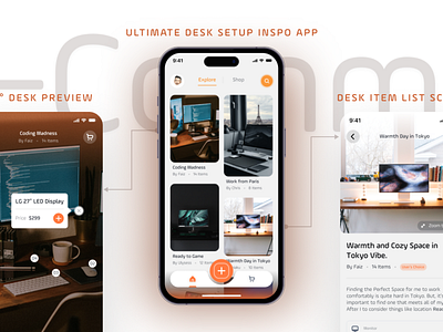 Ultimate Desk Setup Inspiration App/Tech Gadget E-commerce