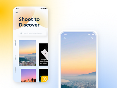 Daily UI #01 — Photography Apps adobexd appdesign dailyui ui ux