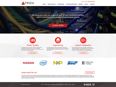 Prism Homepage Design ui ui design ux ux design visual design web design xd