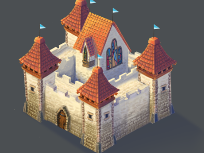 Castle Concept 3d art castle concept art fantasy isometric unity3d