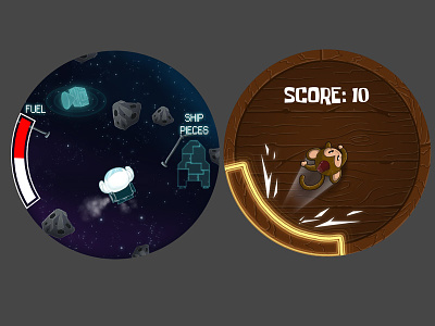 Android Wear Game Concepts android wear games monkey space spaceman