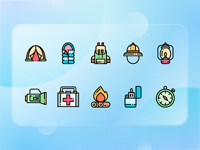 Camping Icons